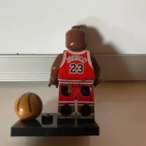 Michael Jordan Lego Figure with stand and Ball Chicago Bulls